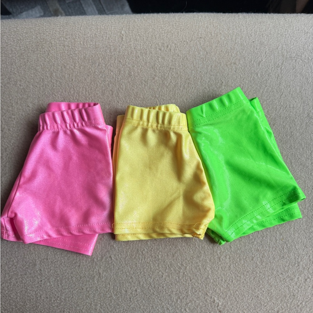Toddler Colorful Shorts Set - Pink, Yellow, Green